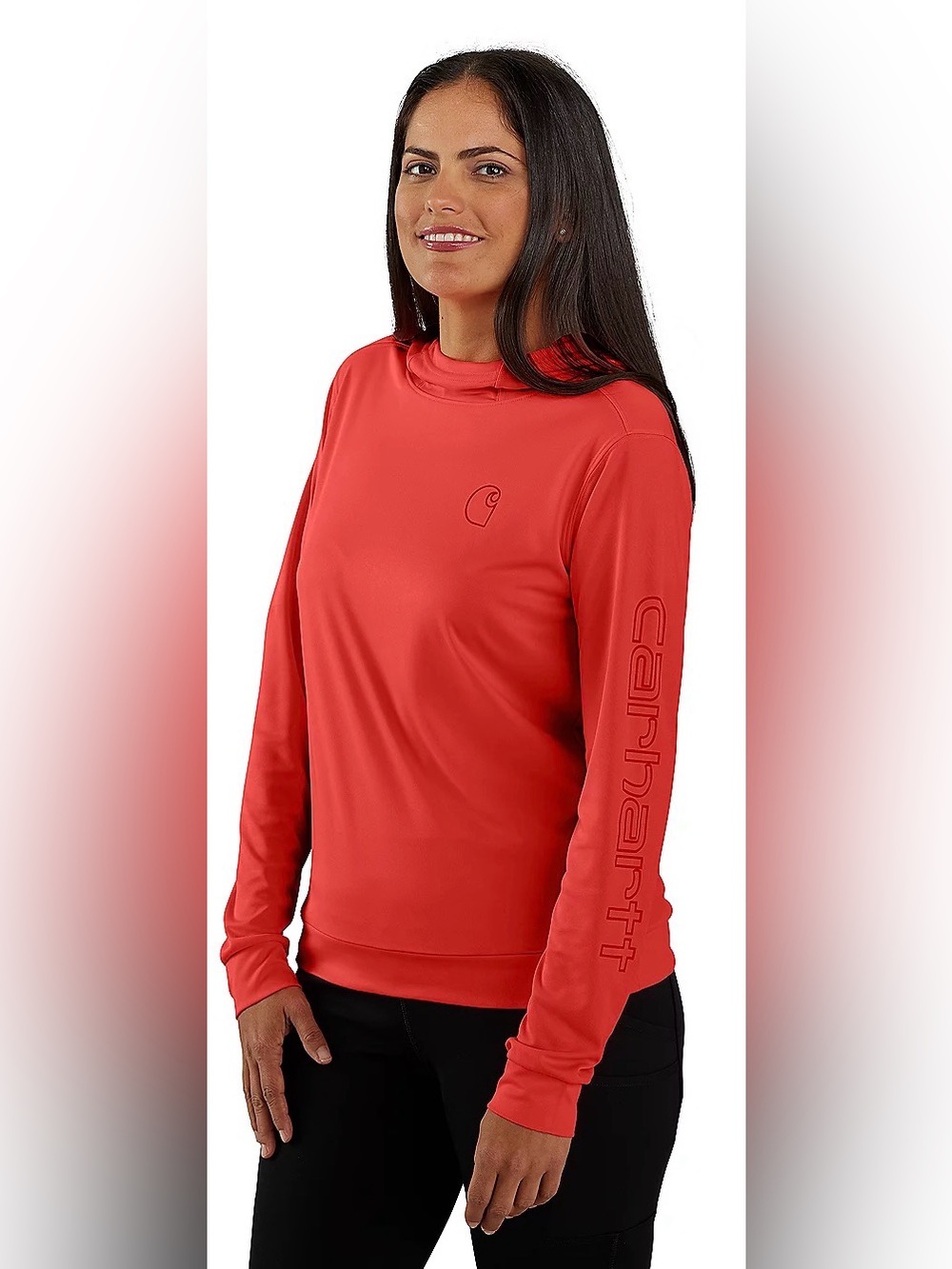Force1 Women's Red Performance Crewneck Sweatshirt